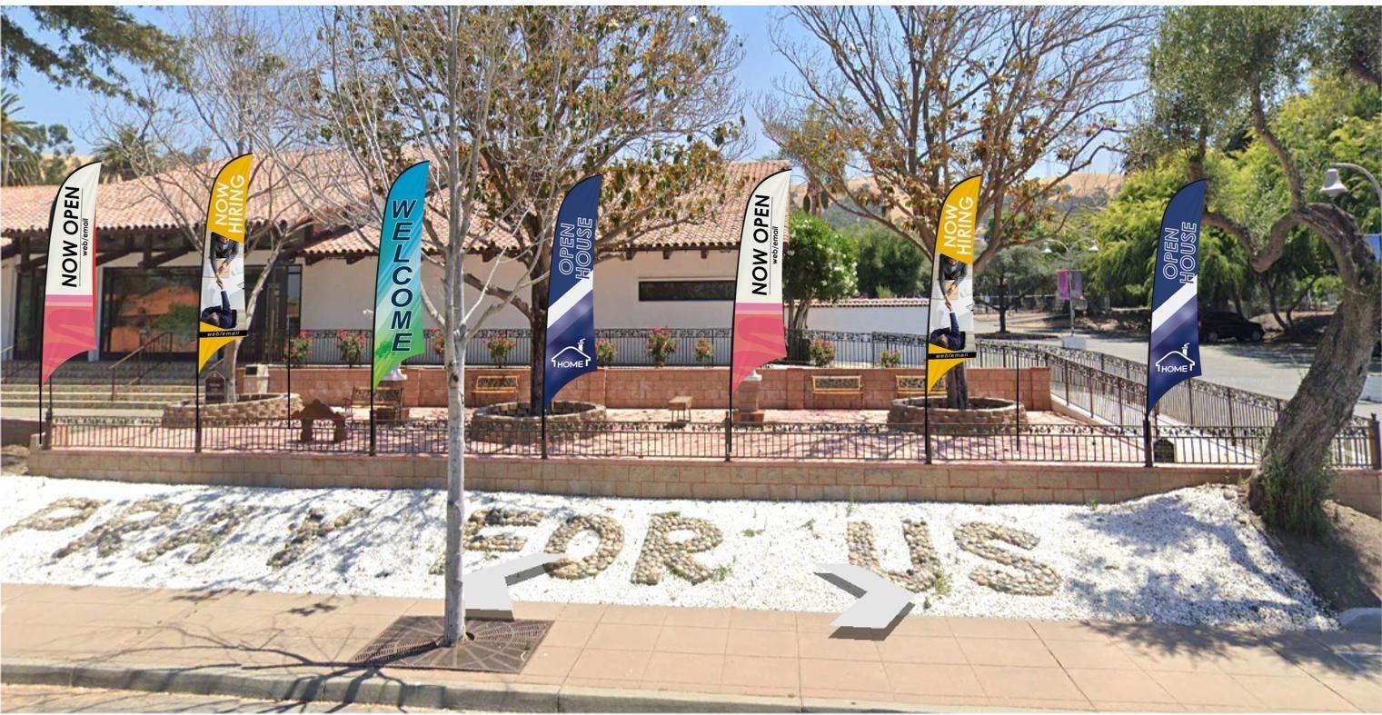 Custom Feather Flag Banner with Pole Outdoor Advertising Single/Double Sided with Digital Printing for Brand Promotion