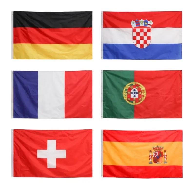 Custom Double-sided National Flag Polyester Outdoor Flag for Flagpole Display National Style for National Holidays Sports Events